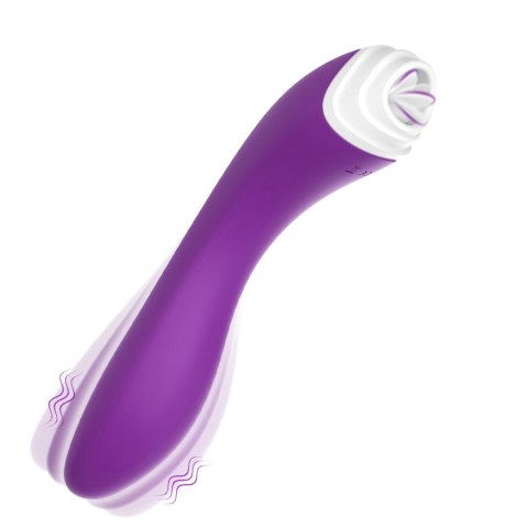 Stymulator łechtaczki Fairyland liżący fioletowy silikonowy USB B - Series Joy