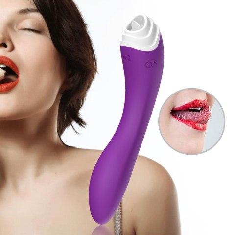 Stymulator łechtaczki Fairyland liżący fioletowy silikonowy USB B - Series Joy