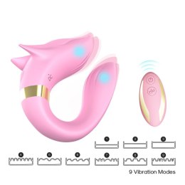 Stymulator łechtaczki Fox jasnoróżowy silikonowy USB B Series Joy B - Series Joy