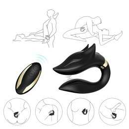 Stymulator łechtaczki Fox silikonowy czarny USB wodoodporny B - Series Joy