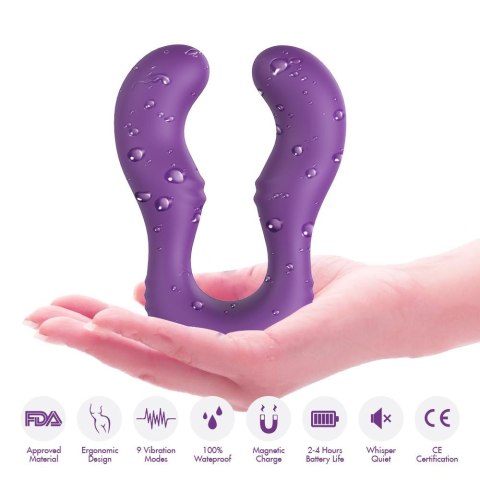 Stymulator łechtaczki silikonowy Seraph fioletowy Joy wodoodporny B - Series Joy