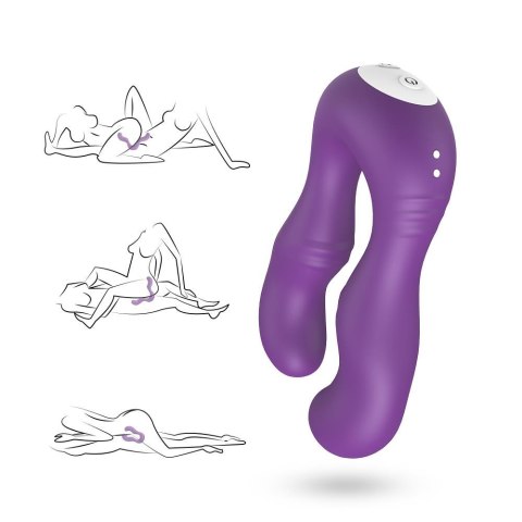 Stymulator łechtaczki silikonowy Seraph fioletowy Joy wodoodporny B - Series Joy