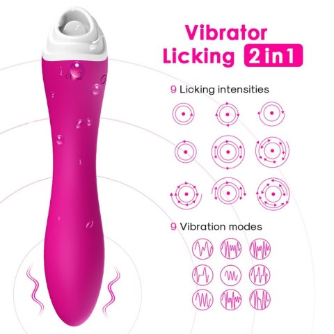 Stymulator łechtaczki z ruchomym języczkiem Fairyland różowy USB B - Series Joy
