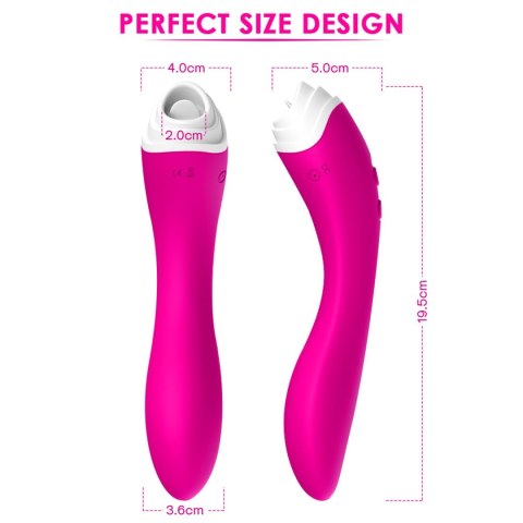 Stymulator łechtaczki z ruchomym języczkiem Fairyland różowy USB B - Series Joy