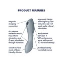 Wibrator 3w1 Satisfyer Curvy Trinity 3 niebieskoszary Satisfyer