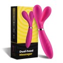 Wibrator dwuramienny Y Wand B Series Joy silikonowy różowy USB 19 cm B - Series Joy