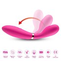 Wibrator dwuramienny Y Wand B Series Joy silikonowy różowy USB 19 cm B - Series Joy