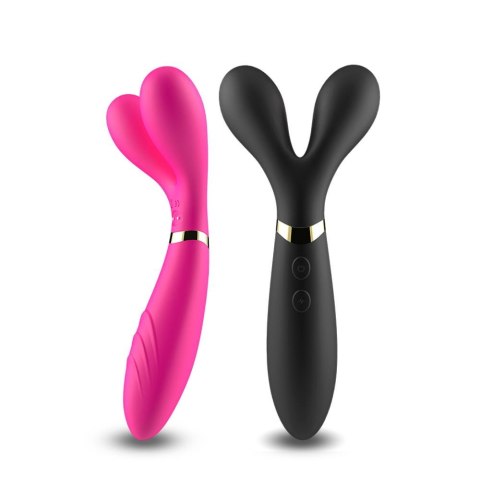 Wibrator dwuramienny Y Wand B Series Joy silikonowy różowy USB 19 cm B - Series Joy