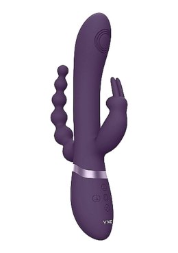 Wibrator króliczek Vive Rini fioletowy silikonowy USB 22 cm Vive