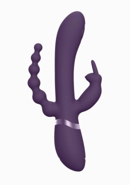 Wibrator króliczek Vive Rini fioletowy silikonowy USB 22 cm Vive