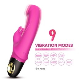Wibrator króliczek silikonowy B-Series Joy Meteor różowy USB 23 cm B - Series Joy