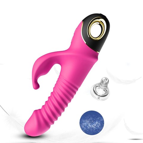 Wibrator króliczek silikonowy Zing pulsacyjnoobrotowy różowy 20cm B - Series Joy