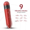 Wibrator mini Rocket czerwony silikonowy USB wodoodporny B - Series Joy