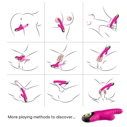 Wibrator punktu G Eternity silikonowy różowy USB wodoodporny B - Series Joy