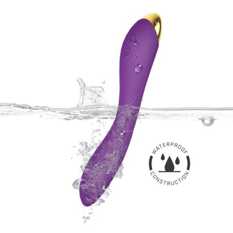 Wibrator punktu G Flamingo fioletowy silikonowy USB wodoodporny 22 cm B - Series Joy