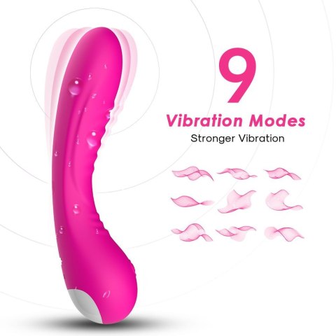 Wibrator punktu G Legend silikonowy różowy USB 18 cm B - Series Joy