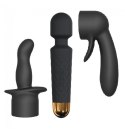 Zestaw masażera wibracyjnego Wanderful Dorcel silikonowy czarny 20 cm Dorcel