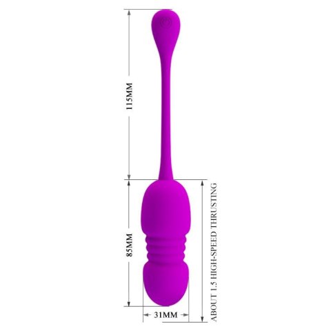 Bezprzewodowe wibrujące jajko Pretty Love Callieri fioletowe USB Pretty Love