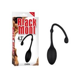 Kulka waginalna silikonowa Black Mont Velvet Kiss iOrgasm czarna 5 cm Black Mont