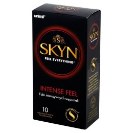 Prezerwatywy SKYN Intense Feel stymulujące nawilżane nielateksowe 10 szt SKYN