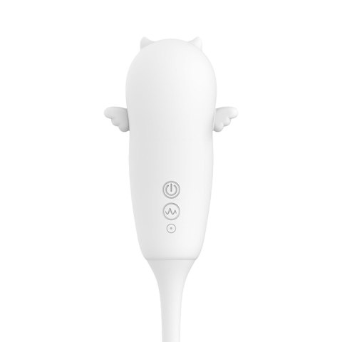 Stymulator bezdotykowy łechtaczki Viola biały silikonowy USB wodoodporny B - Series Lyla