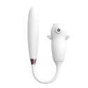 Stymulator bezdotykowy łechtaczki Viola biały silikonowy USB wodoodporny B - Series Lyla