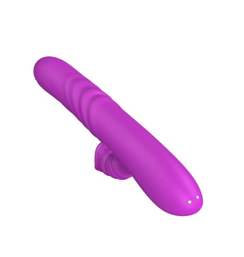 Wibrator Angelia z posuwem i rotacją Lyla fioletowy USB B - Series Lyla