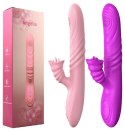 Wibrator Angelia z posuwem i rotacją Lyla fioletowy USB B - Series Lyla