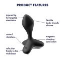 Wibrator analny Satisfyer Game Changer silikonowy czarny USB 12 cm Satisfyer