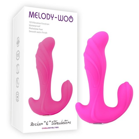 Wibrator analny silikonowy punktu G Melody Woo USB 15 cm Melody-woo