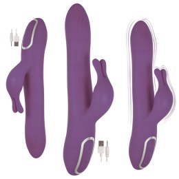 Wibrator króliczek Isabella silikonowy fioletowy USB 5 funkcji wodoodporny B - Series Lyla