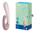 Wibrator punktu G Heat Wave Satisfyer z ciepłem fioletowy USB Satisfyer