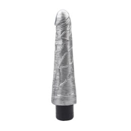 Wibrator realistyczny DarkMuscle Johnny Boner srebrny 23 cm DarkMuscle