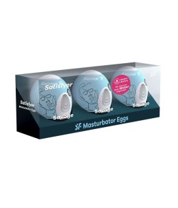 Jajka masturbatora Satisfyer Savage zestaw 3 ciemnozielone białe 7 cm Satisfyer