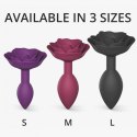Korek analny silikonowy Open Roses Love to Love fioletowy S 8 cm Love to Love