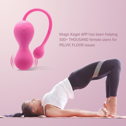 Kulki keglowe Magic Motion Kegel Master różowe z aplikacją Magic Motion