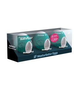 Masturbator jajka Satisfyer Naughty 3 sztuki ciemnozielony Satisfyer