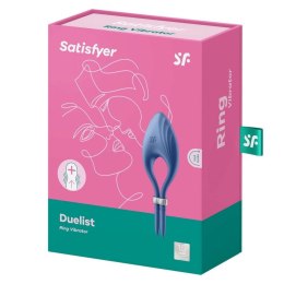 Pierścień erekcyjny regulowany wibrujący Satisfyer Duelist niebieski USB Satisfyer