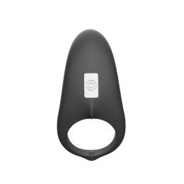 Pierścień erekcyjny wibrujący Shark silikonowy czarny USB wodoodporny B - Series Joy