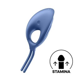 Pierścień wibrujący Satisfyer Swordsman niebieski USB Satisfyer