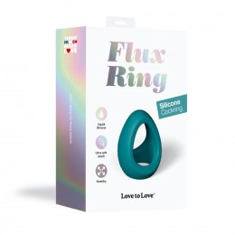 Podwójny pierścień erekcyjny silikonowy Flux Ring Love to Love morski Love to Love