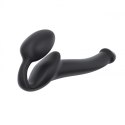 Strapon bez pasków giętki półrealistyczny Straponme czarny S 17 cm Strap-on-me