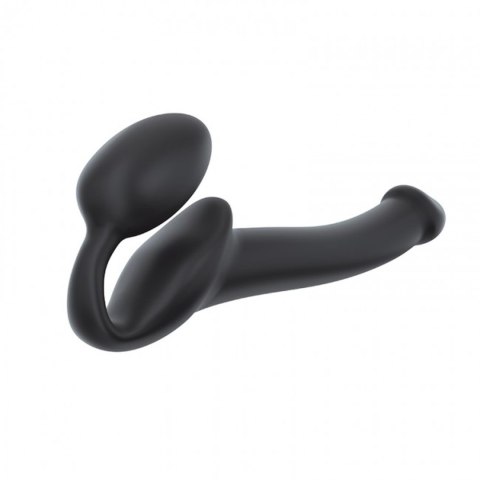 Strapon bez pasków giętki półrealistyczny Straponme czarny S 17 cm Strap-on-me