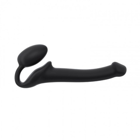 Strapon bez pasków giętki półrealistyczny Straponme czarny S 17 cm Strap-on-me