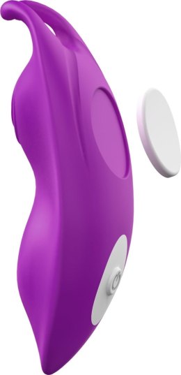 Stymulator łechtaczki do majtek Joy fioletowy z pilotem USB B - Series Joy