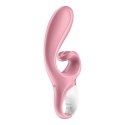 Wibrator punktu G Satisfyer Hug Me różowy silikonowy z aplikacją USB Satisfyer