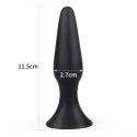 Korek analny silikonowy Lure Me Lovetoy czarny 11,5 cm Lovetoy