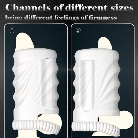Masturbator waginalny z wibracją B Series Cute biały USB wodoodporny B - Series Cute