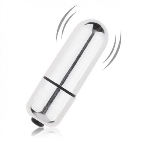 Mini wibrator Lovetoy XBasic Bullet srebrny 10 prędkości 6 cm Lovetoy