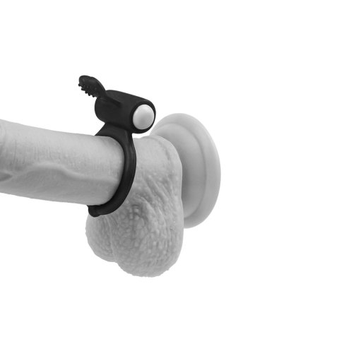 Pierścień wibrujący silikonowy Lovetoy czarny 7 cm Lovetoy